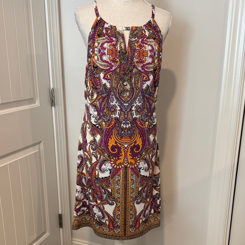 INC International Concepts Multicolor Paisley Dress